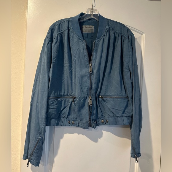 Free People Lightweight Knock Out Siren lightweight Bomber Jacket - Picture 5 of 13
